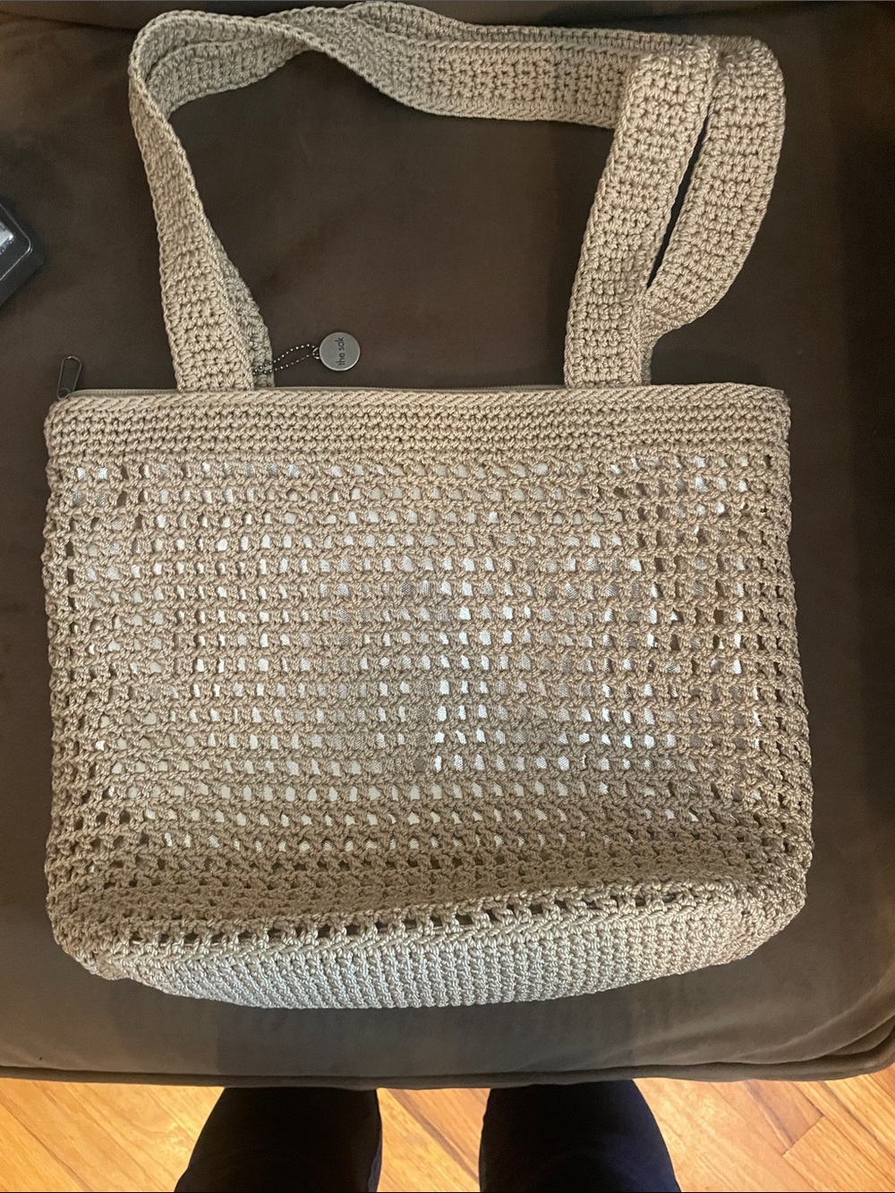 The Sak Woven Casual Classics Tote Bag -Hand Crocheted - Picture 7 of 10